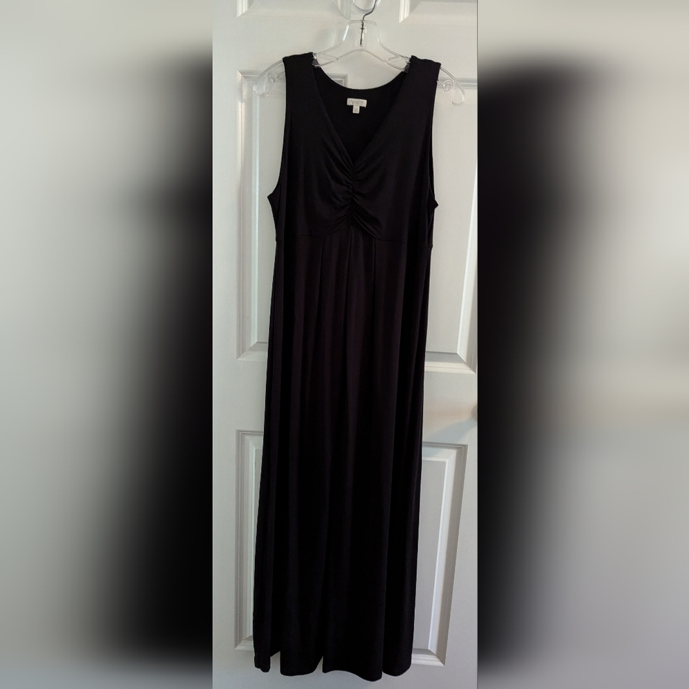 Talbots Petites Black maxi dress LP